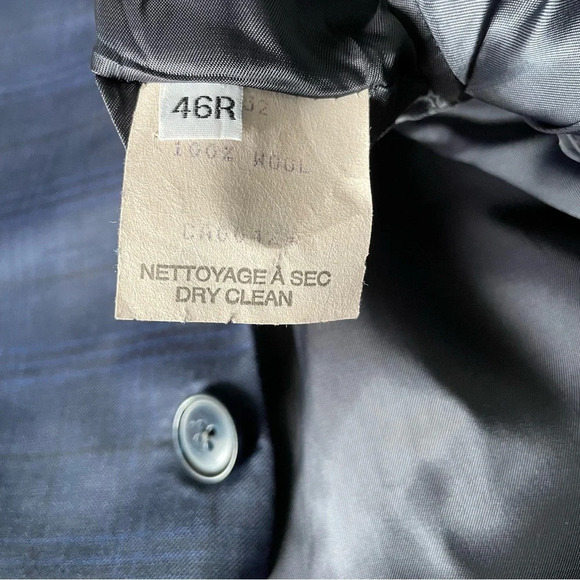 Peter Millar Blue Plaid Wool Sport Coat Blazer Suit Jacket nbnn - Picture 13 of 14